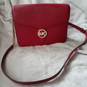 Michael Kors women's Vanna crossbody bag RED NWT